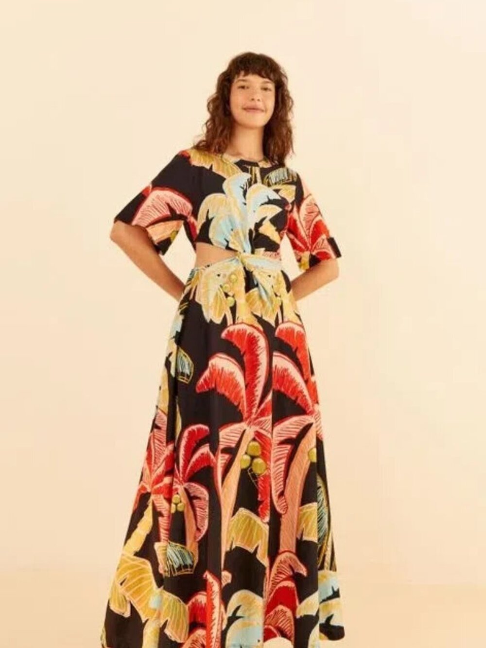NWT FARM RIO DRESS WITH TAGS SIZE MEDIUM PK3735 DI52 NWT